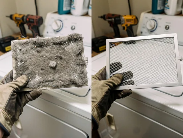 Professional lint trap cleaning by Brookfield Dryer Vent Cleaning in Brookfield