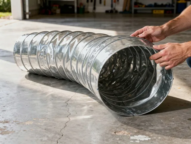 Brookfield Dryer Vent Cleaning specialist using advanced equipment for thorough duct cleaning in Brookfield