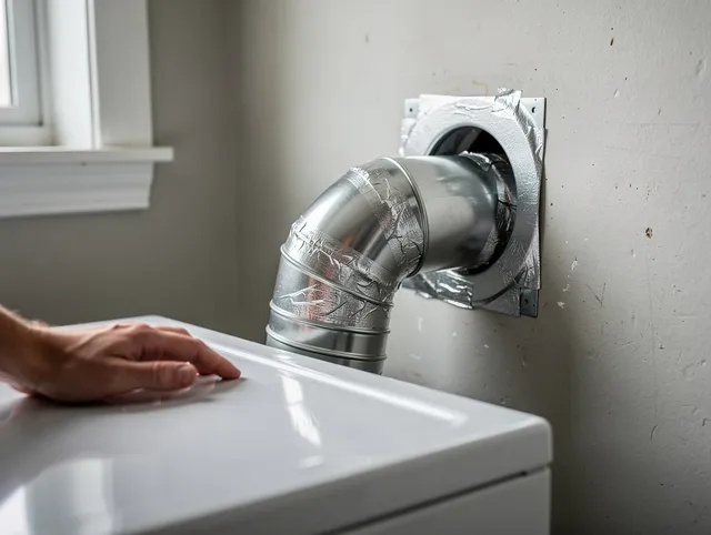 Brookfield Dryer Vent Cleaning expert performing professional dryer vent repair and installation in Brookfield