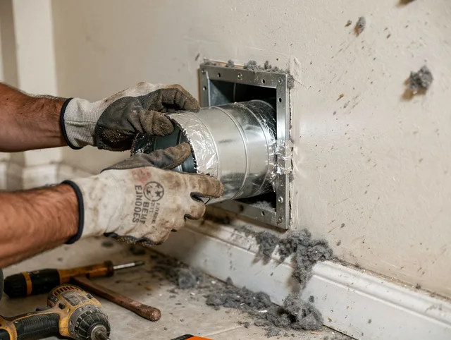 Professional dryer vent repair and installation by Brookfield Dryer Vent Cleaning in Brookfield